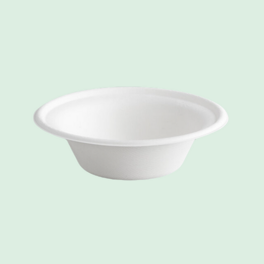 100% Compostable 12oz Bowl [125 Pack] |Disposable Bowl | Eco Friendly Bowls | Sugarcane Bowls